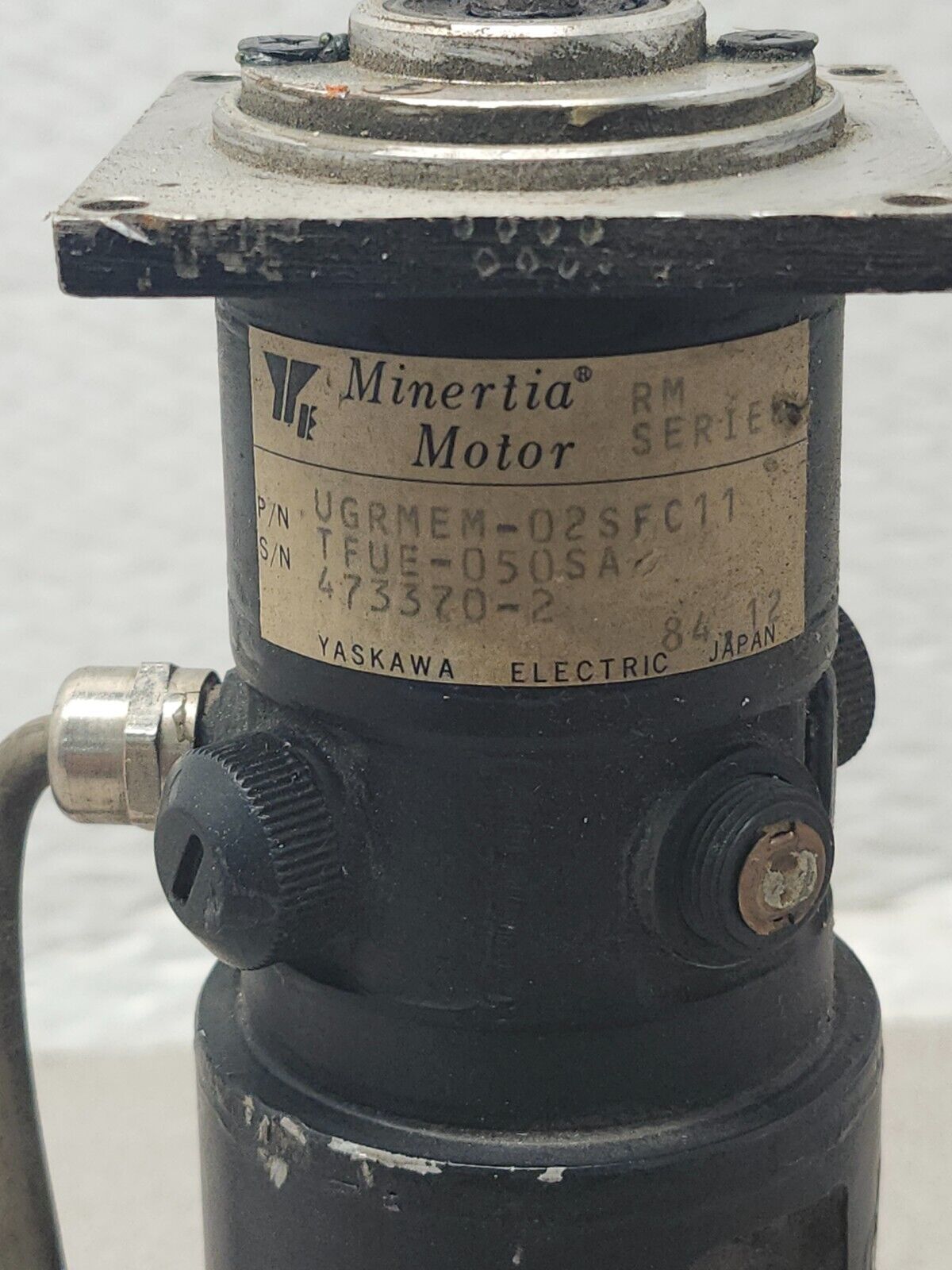 USED YASKAWA MINERTIA MOTOR UGRMEM-02SFC11TFUE-050SA