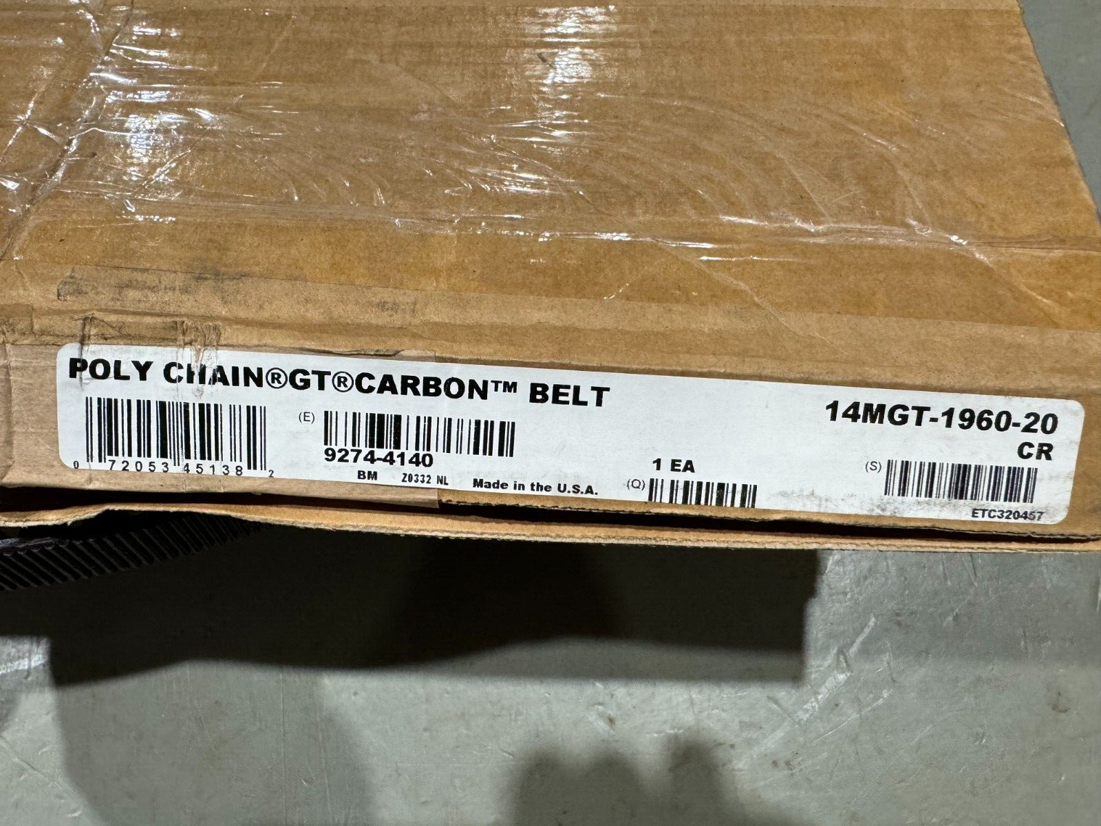 NEW IN BOX GATES POLY CHAIN GT CARBON BELT 14MGT-1960-20