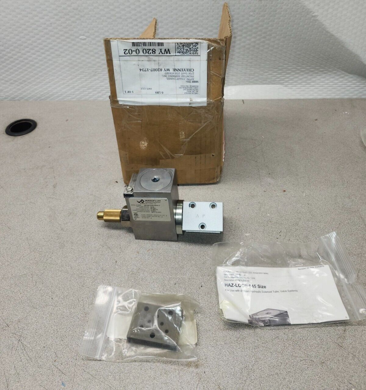 NEW WANDFLUH SOLENOID VALVE MKU45/18X60-G24/L17