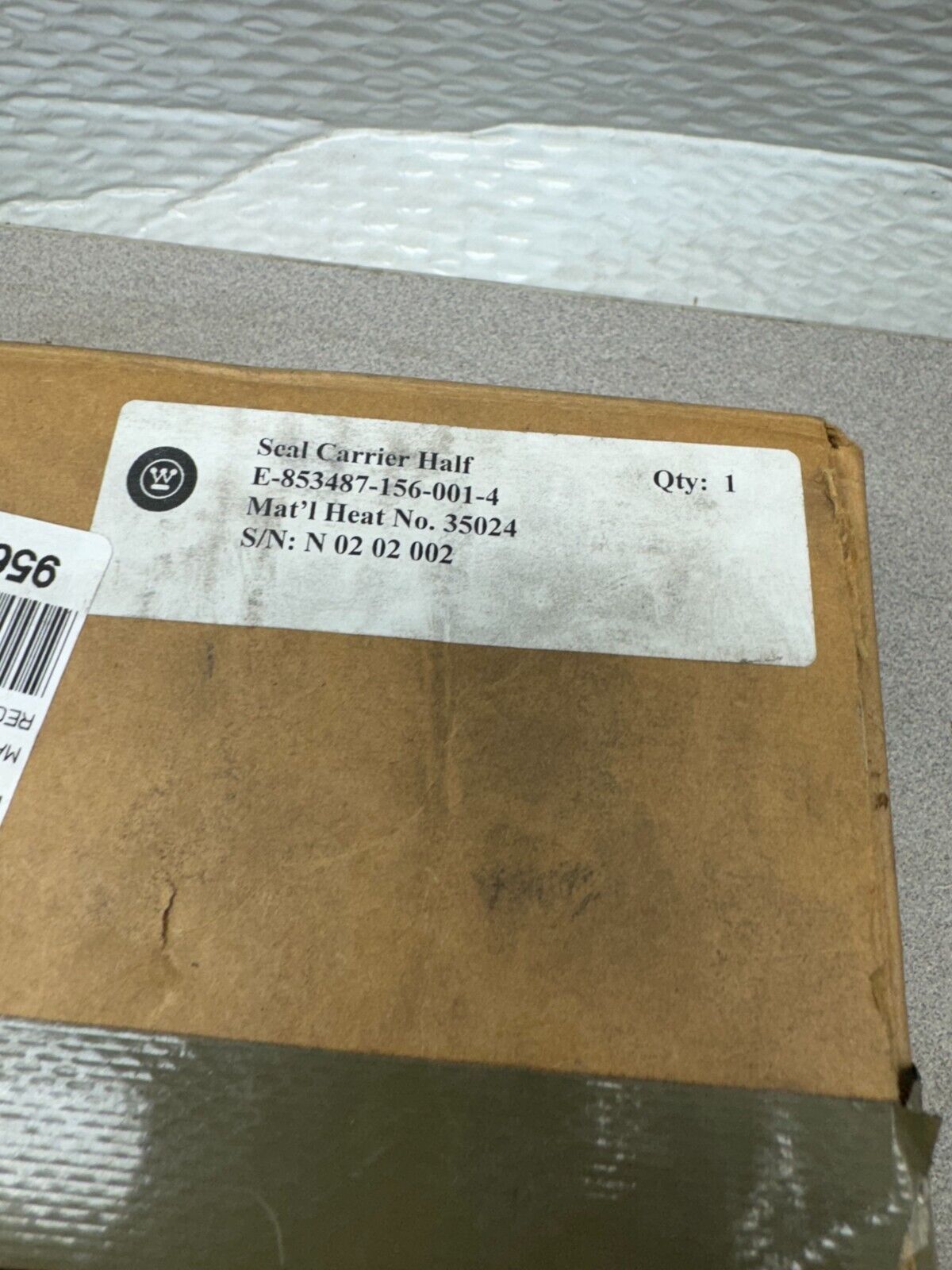 NEW IN BOX WESTINGHOUSE SEAL CARRIER ASSEMBLY E-853487-156-001-5