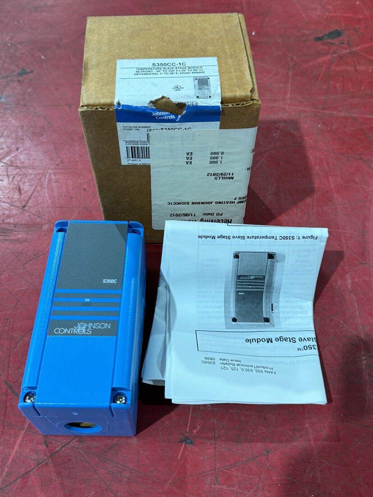 NEW IN BOX JOHNSON CONTROLS TEMPERATURE SLAVE STAGE MODULE S350CC-1C