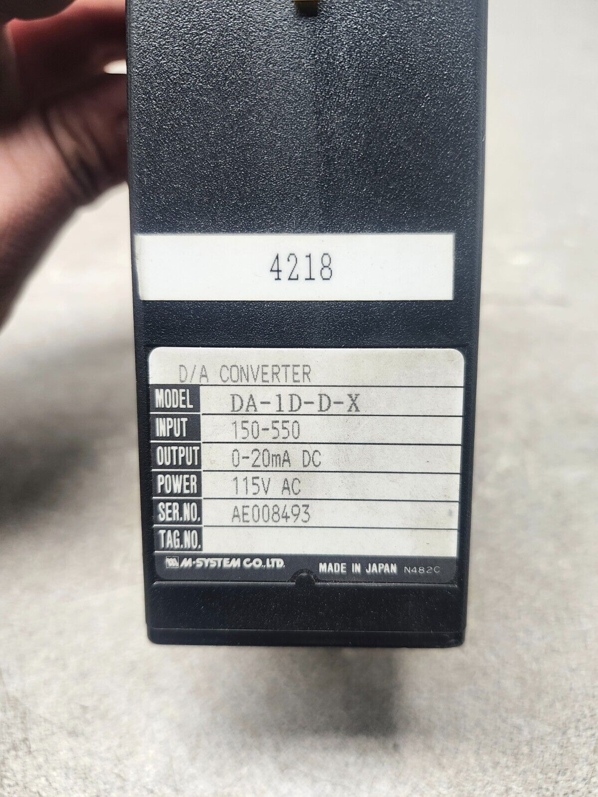 NEW IN BOX M UNIT SYSTEM DA CONVERTER 4218 DA-1D-D-X