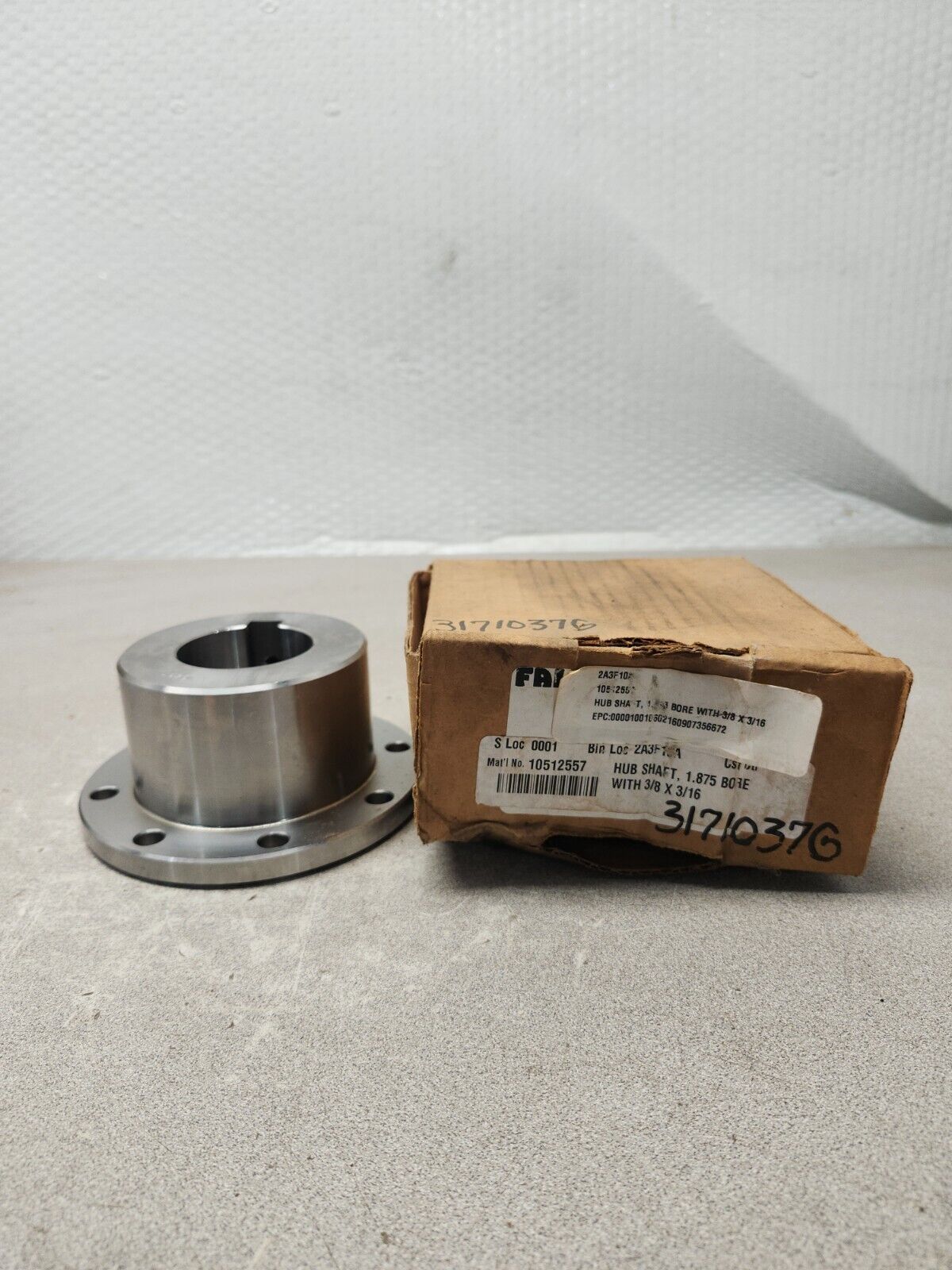 NEW IN BOX FALK HUB SHAFT 1.875 BORE WITH 3/8 X 3/16 MODEL 2A3F10A