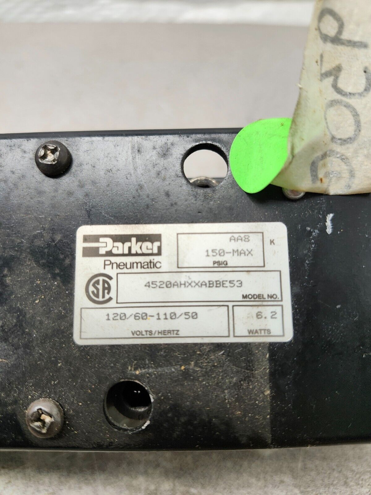 USED PARKER Air Pneumatic Control Valve4520AHXXABBE53