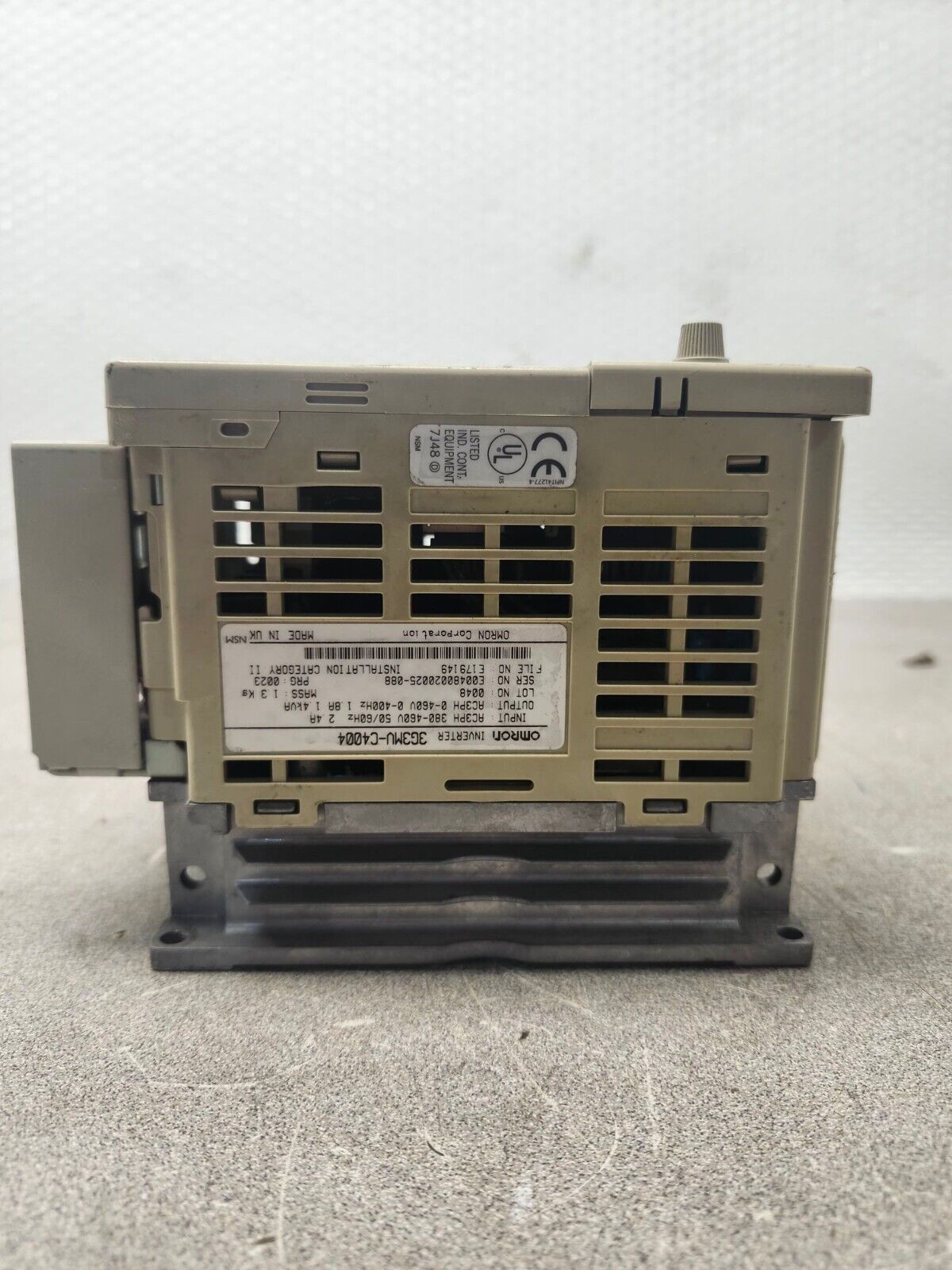 USED OMRON INVERTER AC DRIVE 3G3MV-C4004