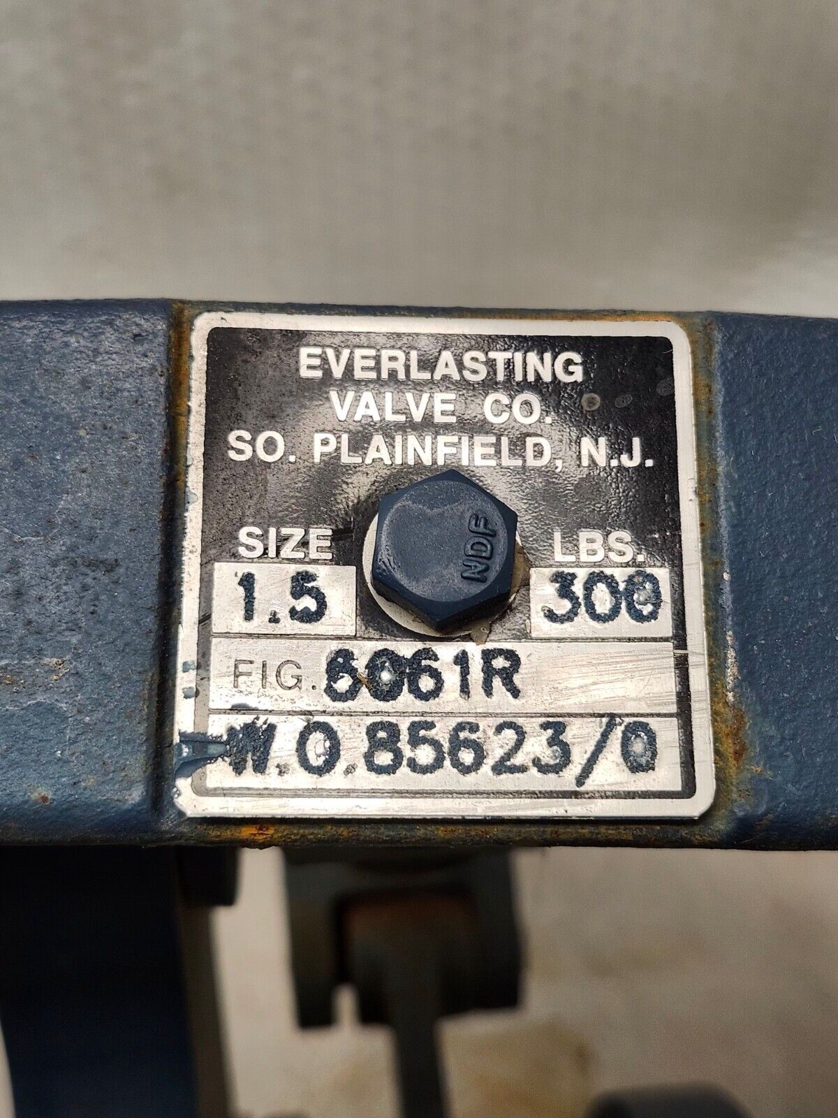 USED EVERLASTING VALVE CO. 1-1/2" BLOWDOWN VALVE 5061R