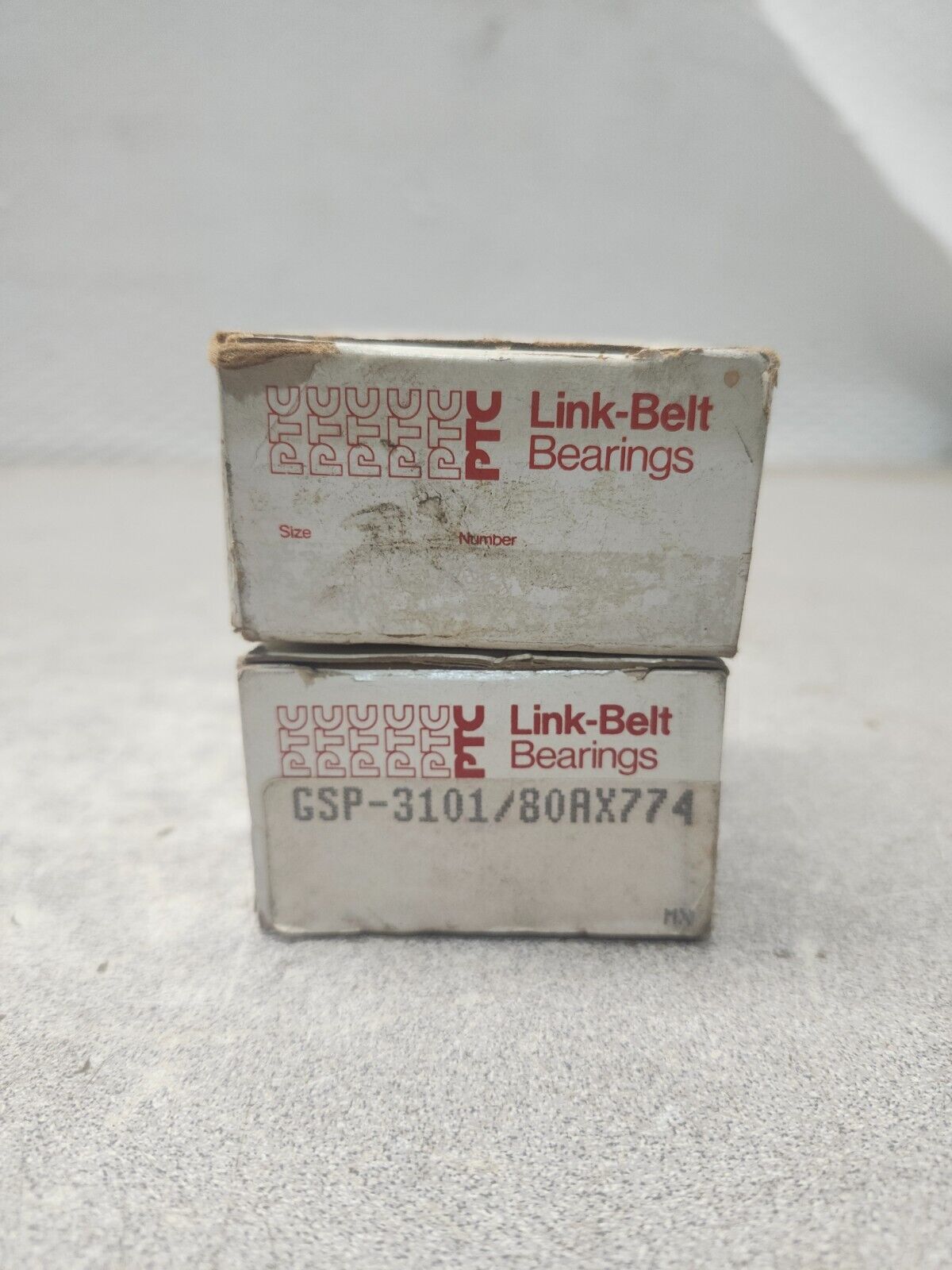 NEW IN BOX LOT OF 2  PTC LINK-BELT BEARINGS GSP-3101/80AX774