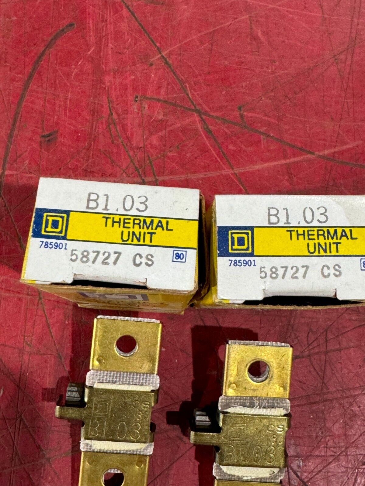 NEW IN BOX SQUARE D THERMAL UNIT HEATING ELEMENT B1.03 LOT OF TWO