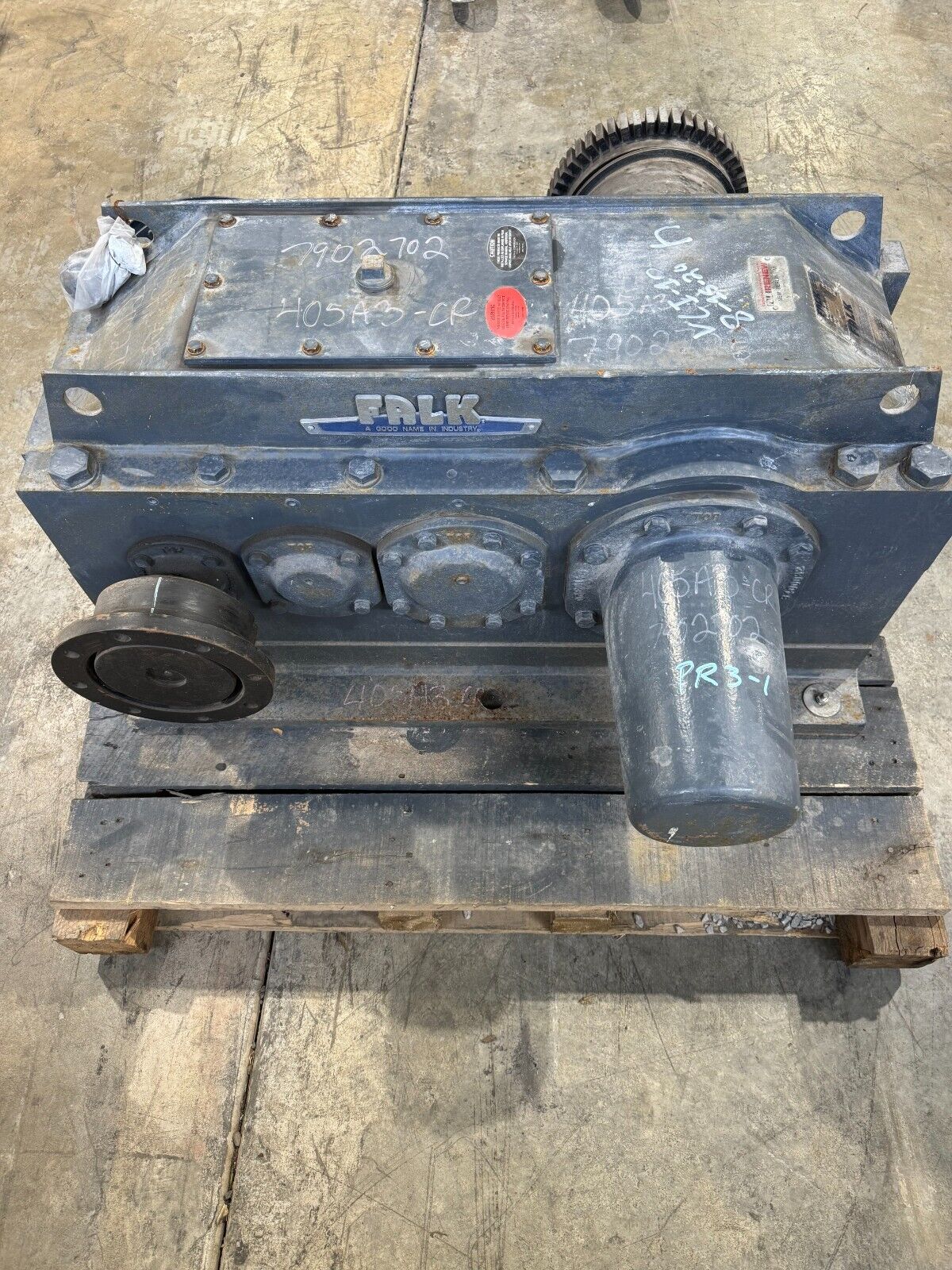 REBUILT FALK ENCLOSED GEAR DRIVE SPEED REDUCER 24.37 RATIO 405A3-AR