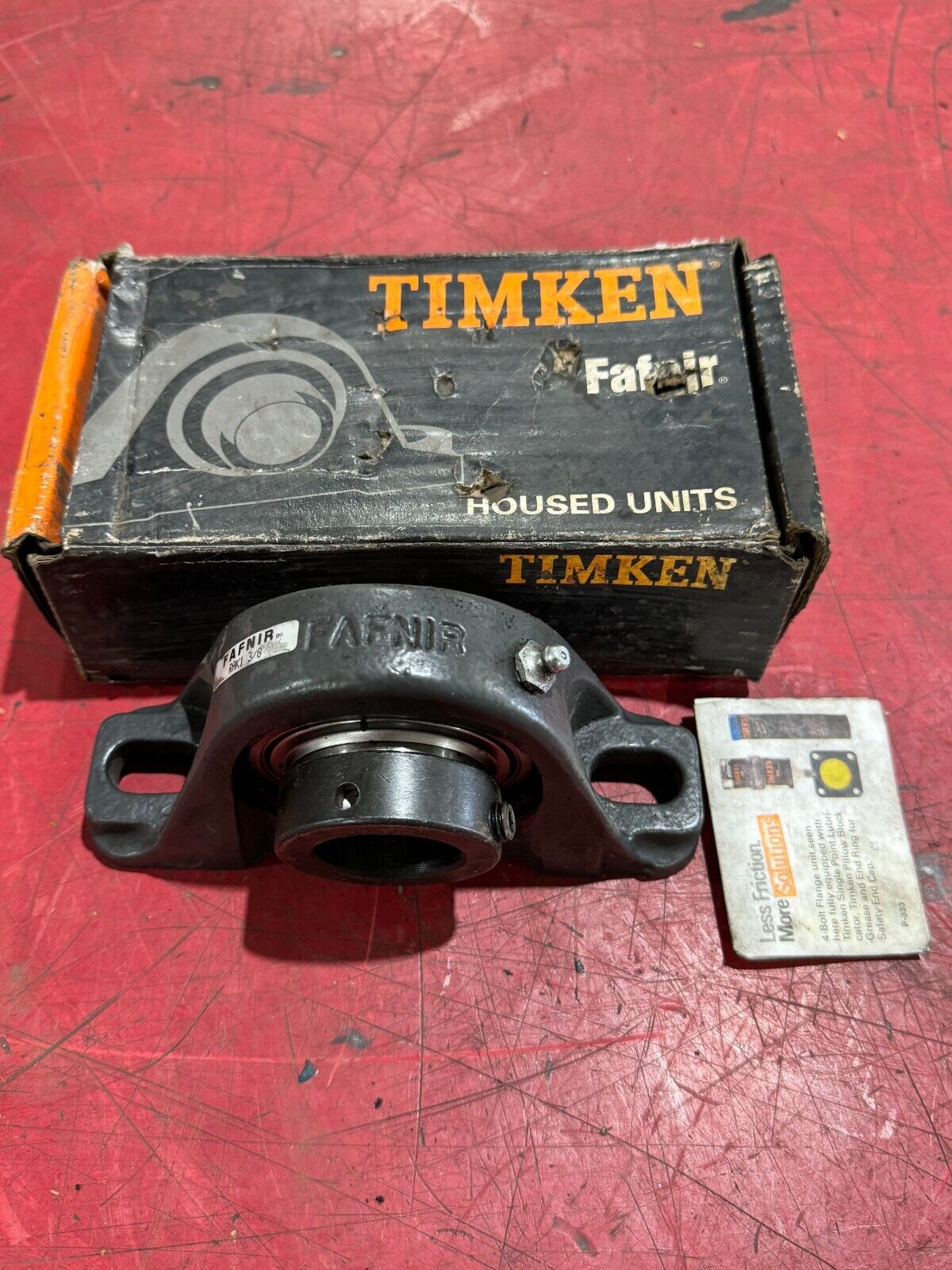 NEW TIMKEN RAK1 3/8 FAFNIR 2-BOLT PILLOW BLOCK BEARING 1-3/8" BORE RAK 1-3/8