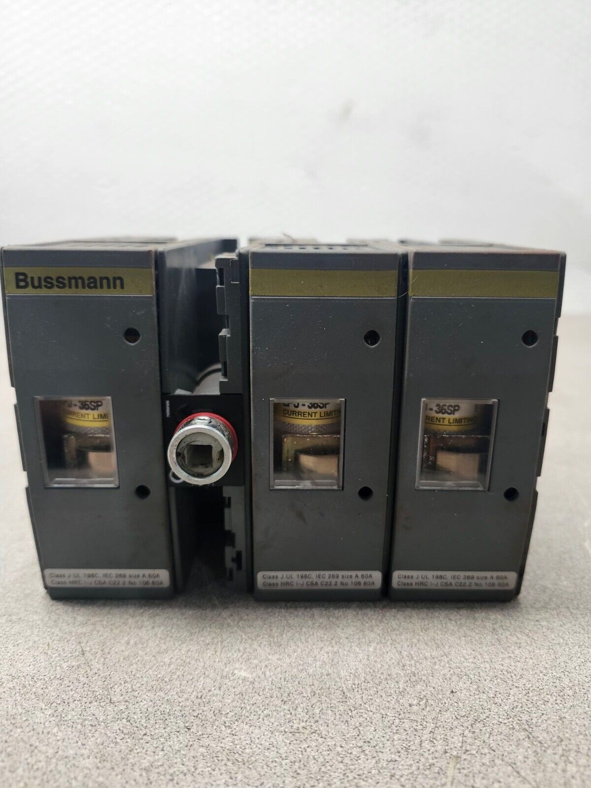 USED BUSSMANN 600VAC 60A 3 Pole Rotary Disconnect Switch CFD60J3