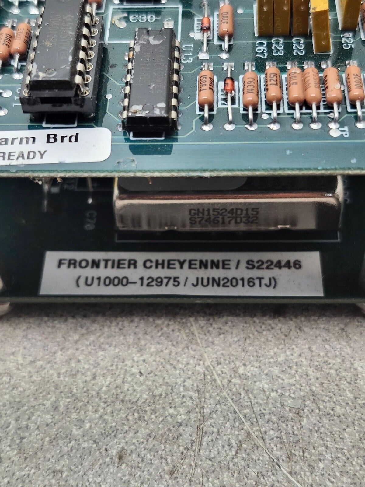 USED FRONTEIR CIRCUIT BOARD S22446 U1000-12975/JUN2016TJ A-00046-U0101-A