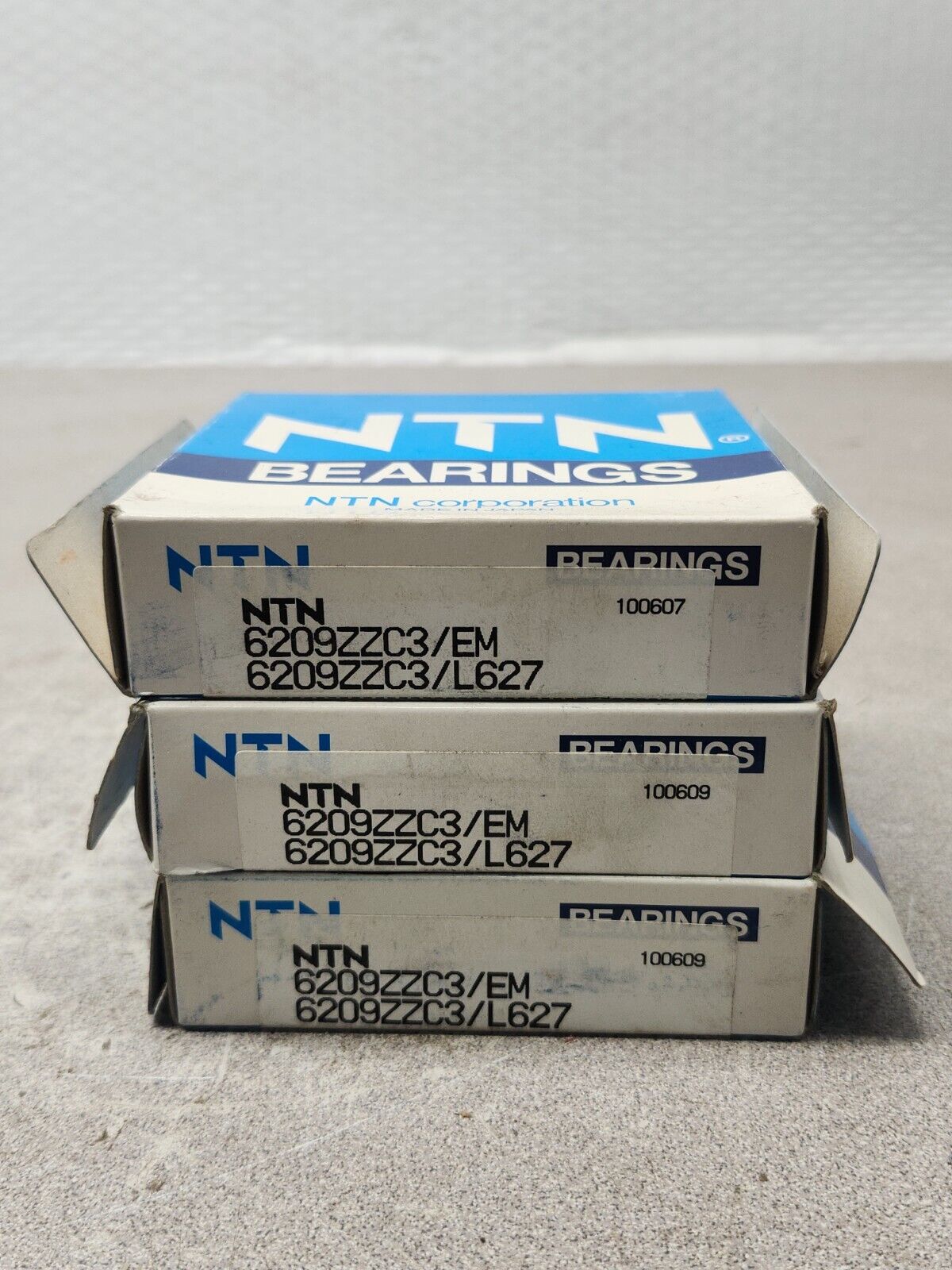 NEW IN BOX LOT OF 3 NTN BEARING 6209ZZC3/L627