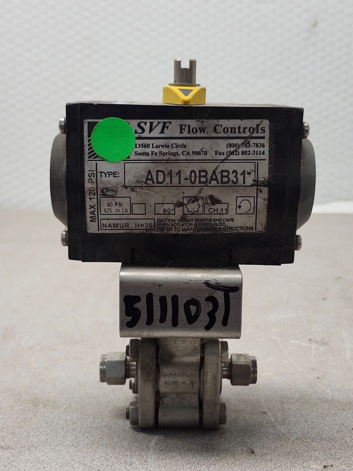 USED SVF Flow Controls — AD11-0BAB31