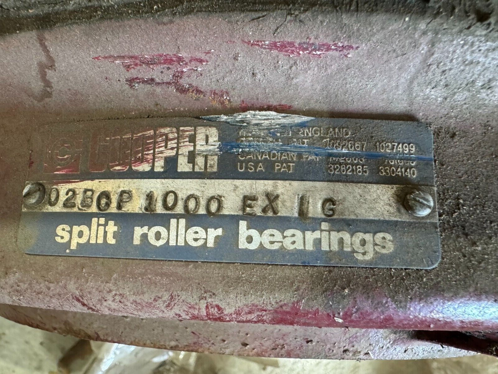 NEW COOPER SPLIT ROLLER BEARING PILLOW BLOCK ASSEMBLY 02BCP1000EXIG