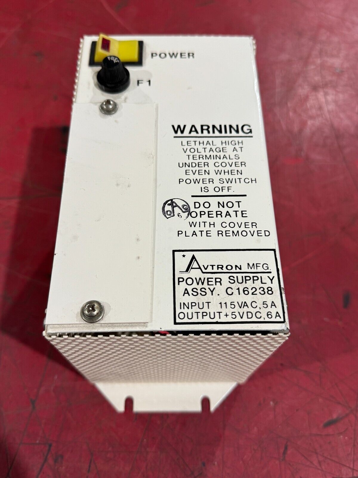 USED AVTRON MFG. POWER SUPPLY C16238