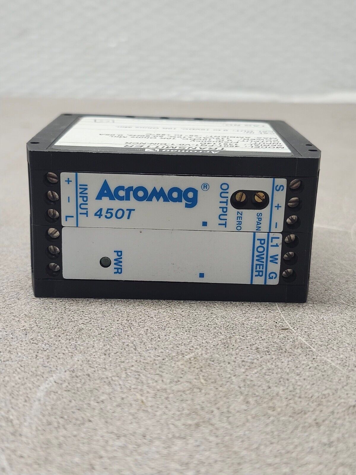 NEW WITH BOX ACROMAG TRANSMITTER 450-FQ1-V0-1-DIN-NCR