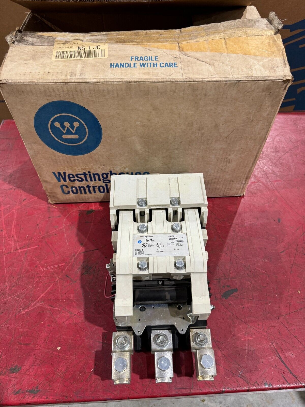 NEW IN BOX WESTINGHOUSE SIZE 5 MODEL J CONTACTOR 110/120V. COIL A201K5CAC