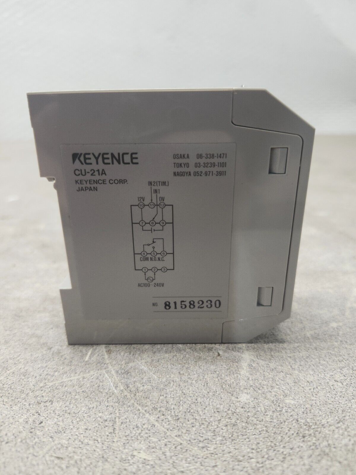 NEW NO BOX KEYENCE SENSOR CONTROL UNIT CU-21A