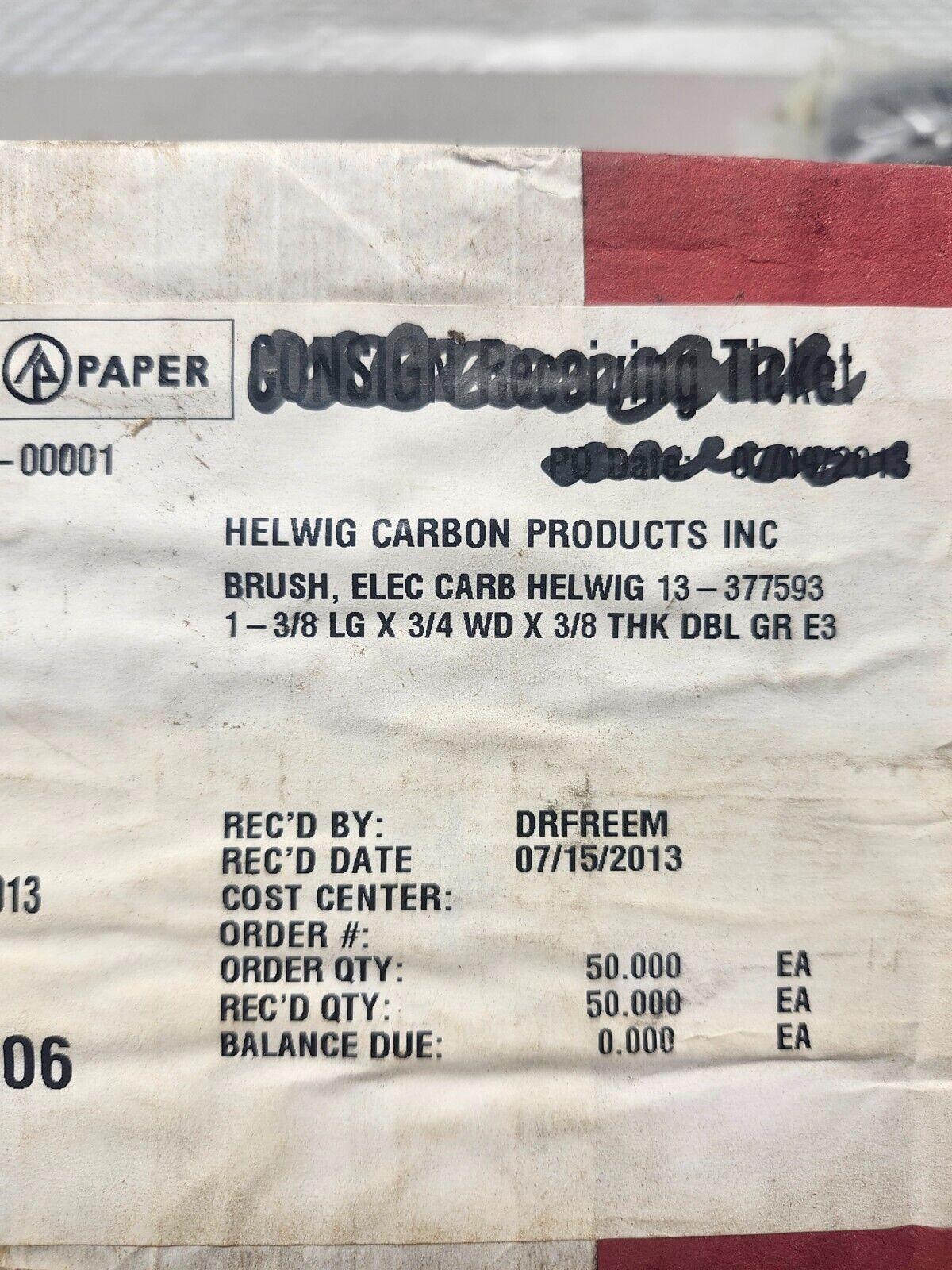 NEW IN BOX LOT 50 Helwig Carbon Motor Brushes S0218504