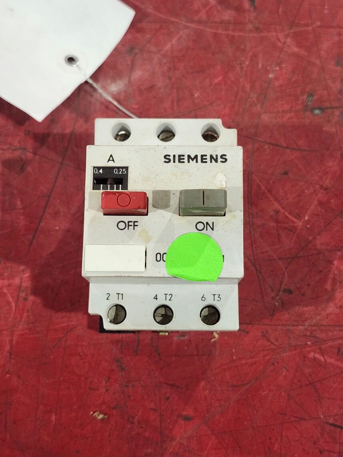 USED SIEMENS MANUAL MOTOR PROTECTOR MSP10C