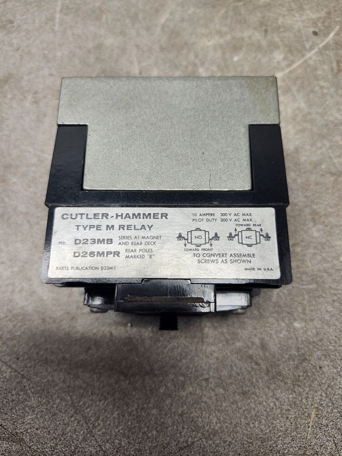 NEW IN BOX CUTLER HAMMER TYPE M RELAY D23MB D26MPR