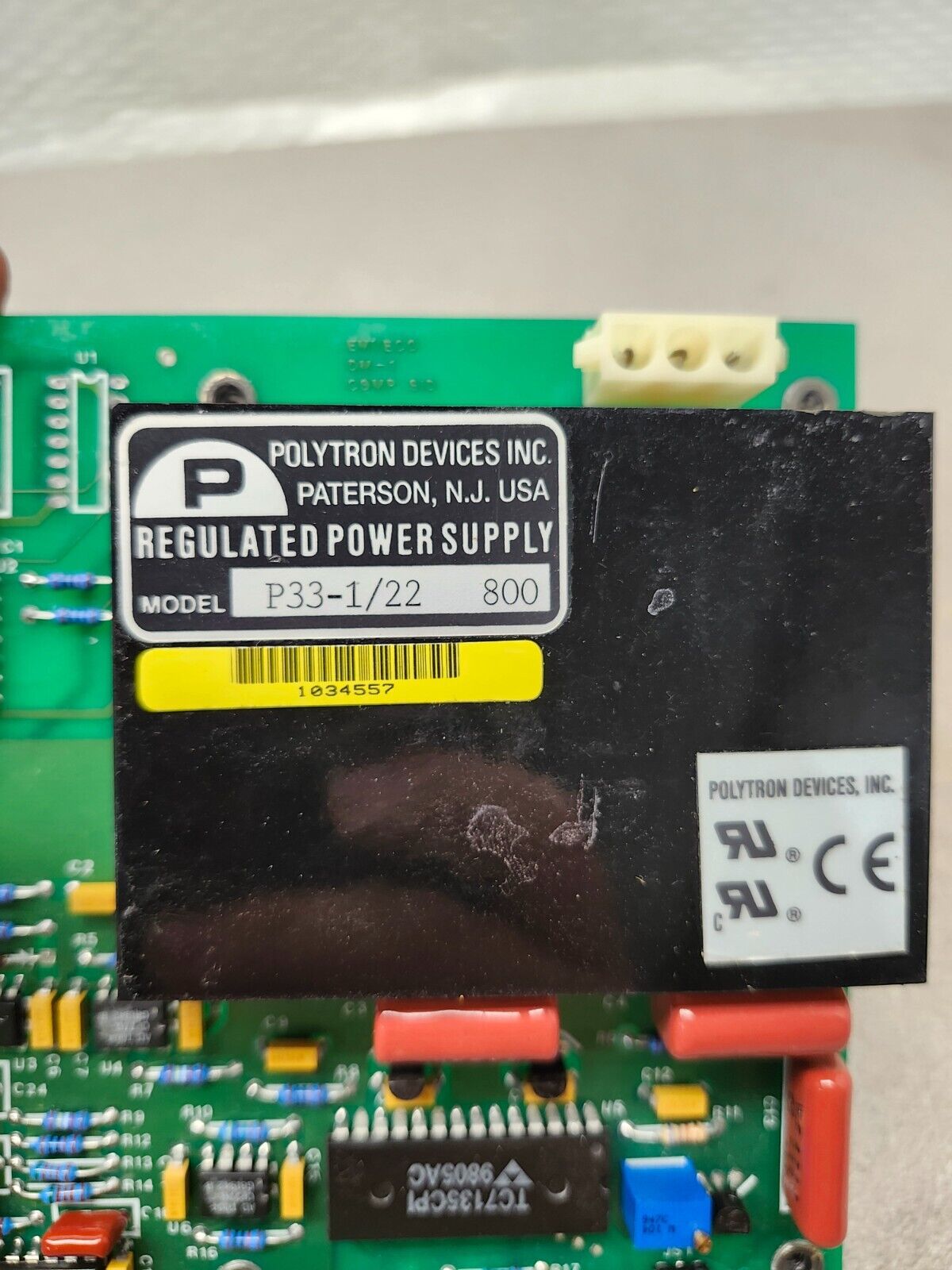 NEW IN BAG POLYTRON DEVICES REGULATED POWER SUPPLY P33-1/22 800