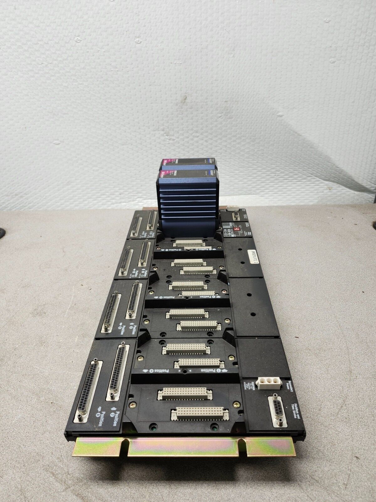 USED Foxboro Din Rail Modular Baseplate P0926HT W/ 2 Foxboro FBM203 I/A Series