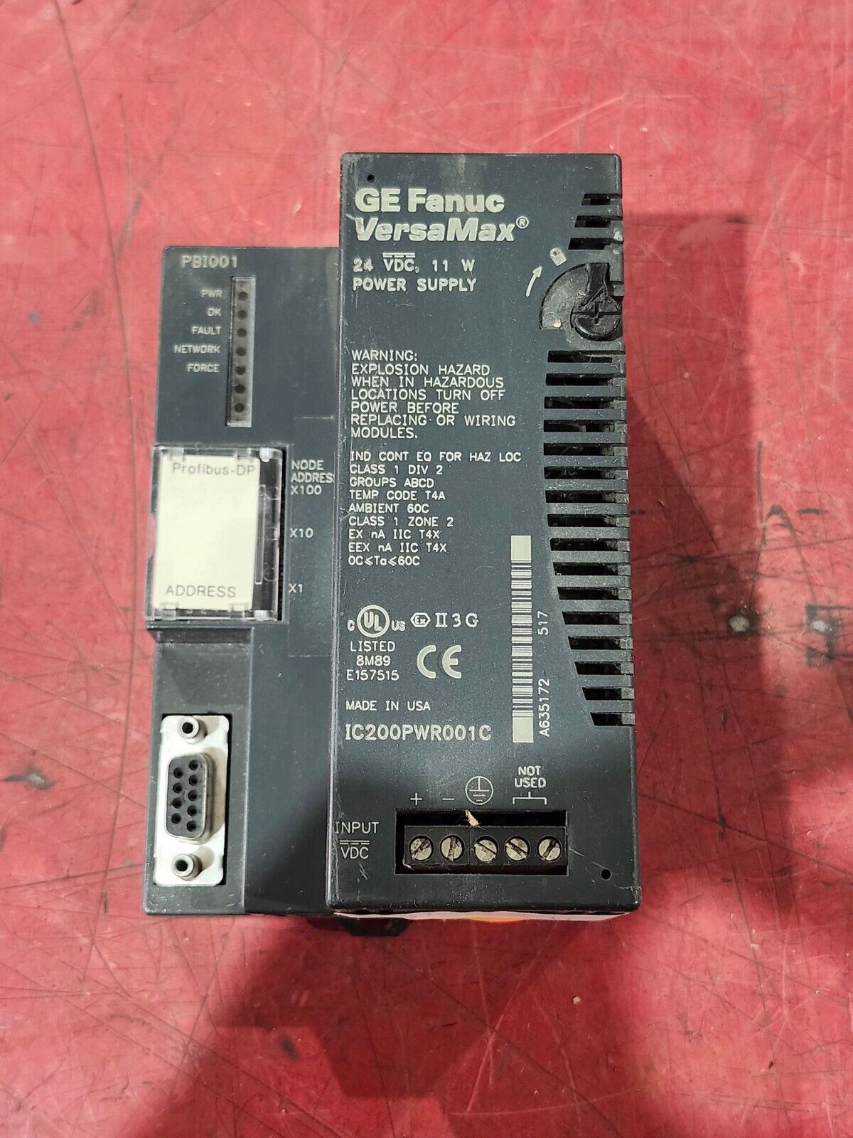 USED GE FANUC POWER SUPPLY IC200PWR001C