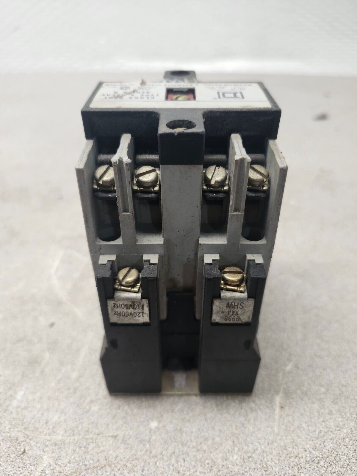 USED SQUARE D INDUSTRIAL CONTROL RELAY 8501 X0 40 HW SER.A