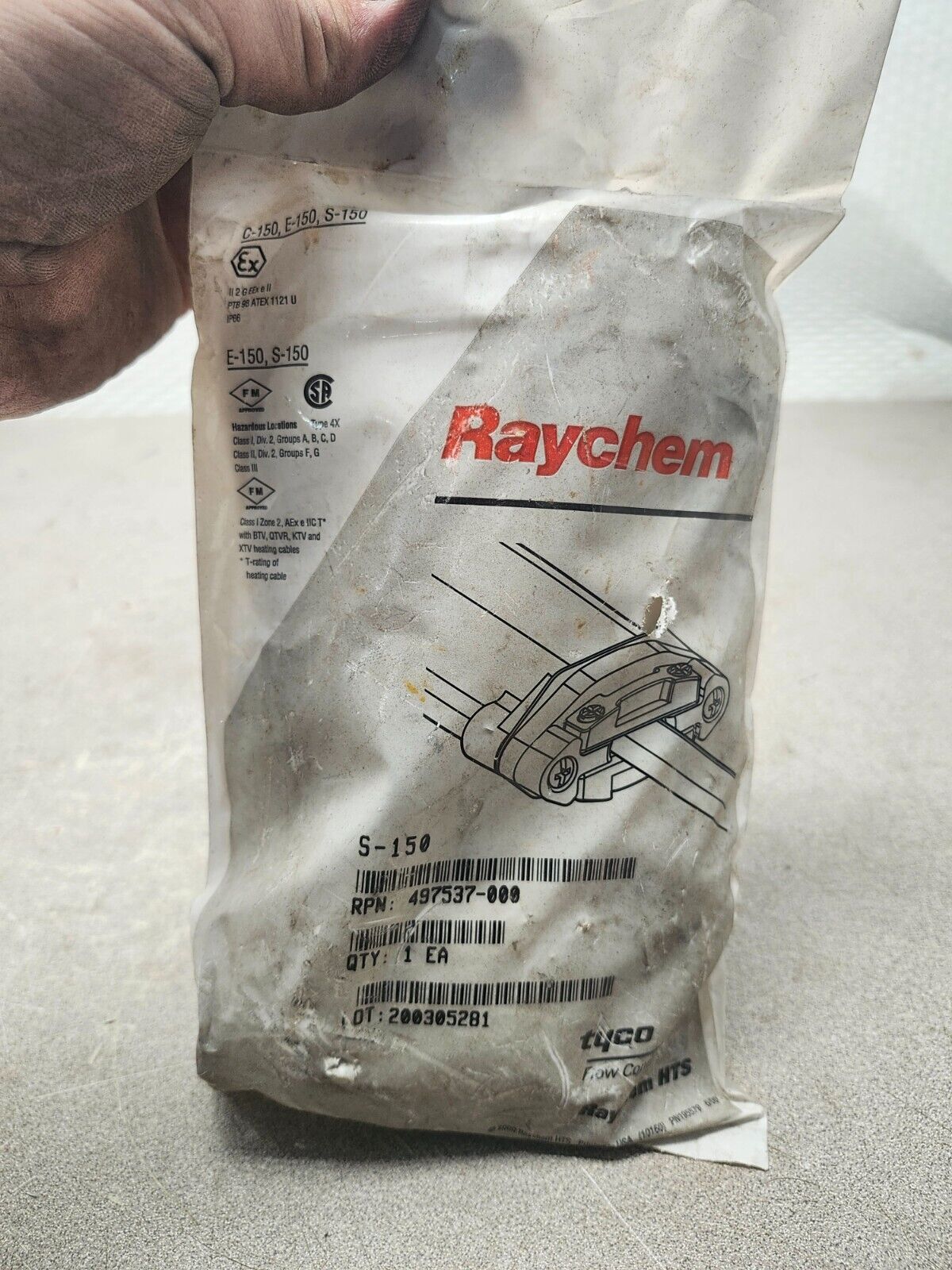 NEW IN PACKAGE RAYCHEM SPLICE KIT S-150 E-150