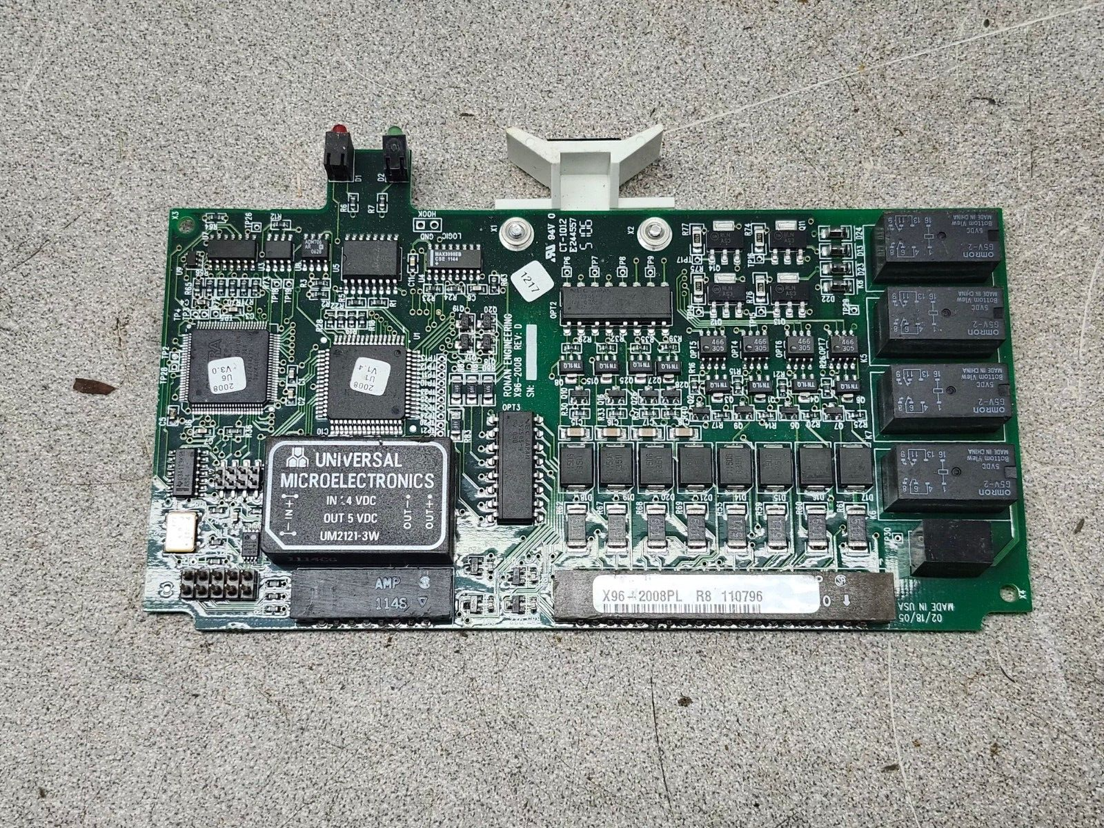 USED RONAN ENGINEERING CIRCUIT BOARD X96-2008PL R8 110796