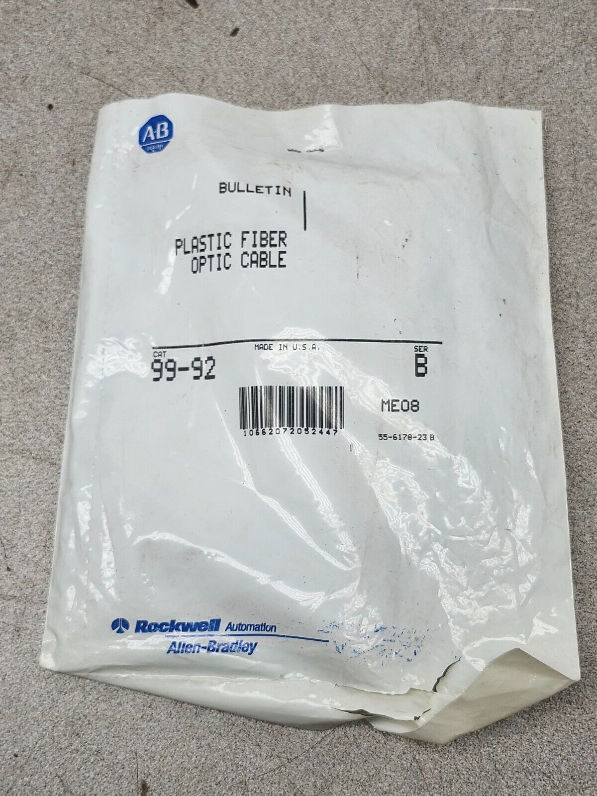 NEW IN PACKAGE ALLEN-BRADLEY PLASTIC FIBER OPTIC CABLE 99-92 SERIES B