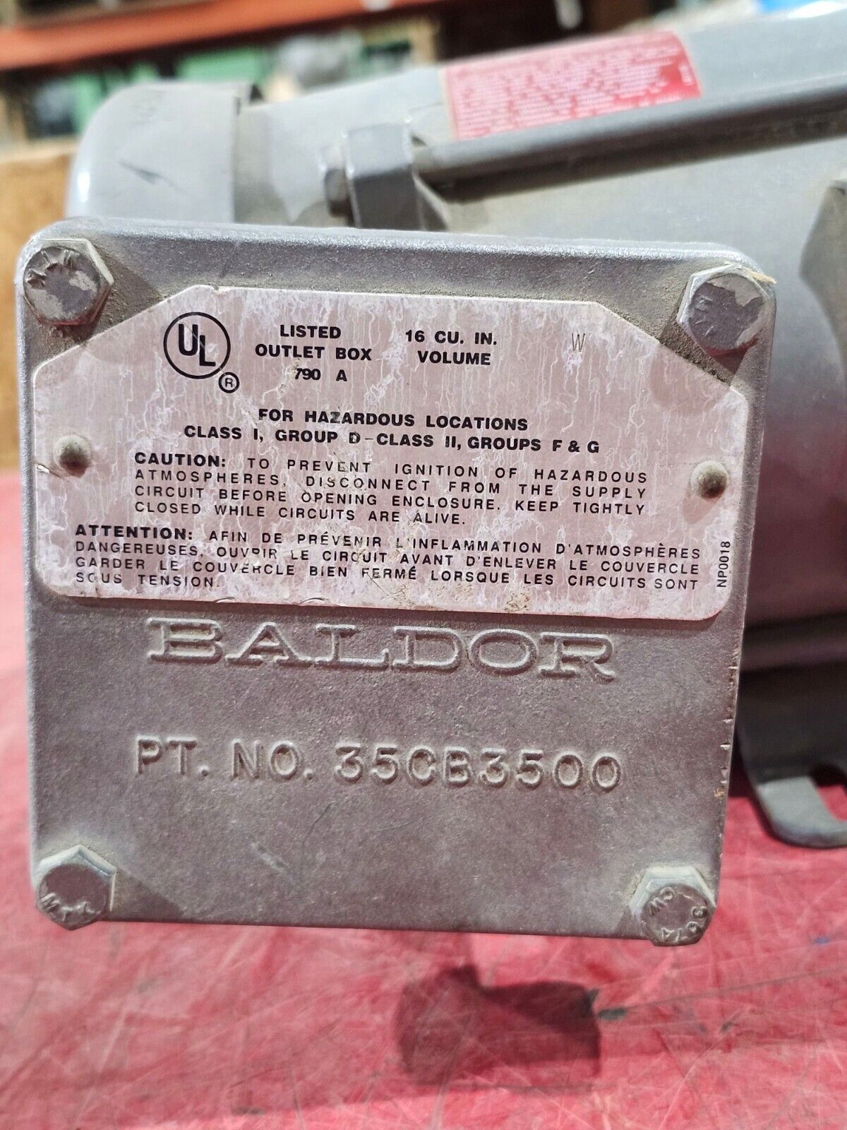 NEW BALDOR MOTOR 34-5323-1543 208-230/460 V