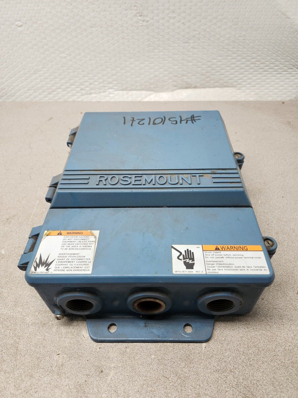 USED Rosemount Magnetic Flow-meter Transmitter Smart 4-20mA 20W 8712CR12N0