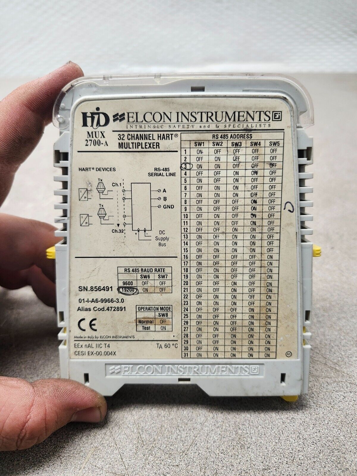 USED HID ELCON INSTRUMENTS MUX 2700-A 32 CHANNEL MULTIPLEXER