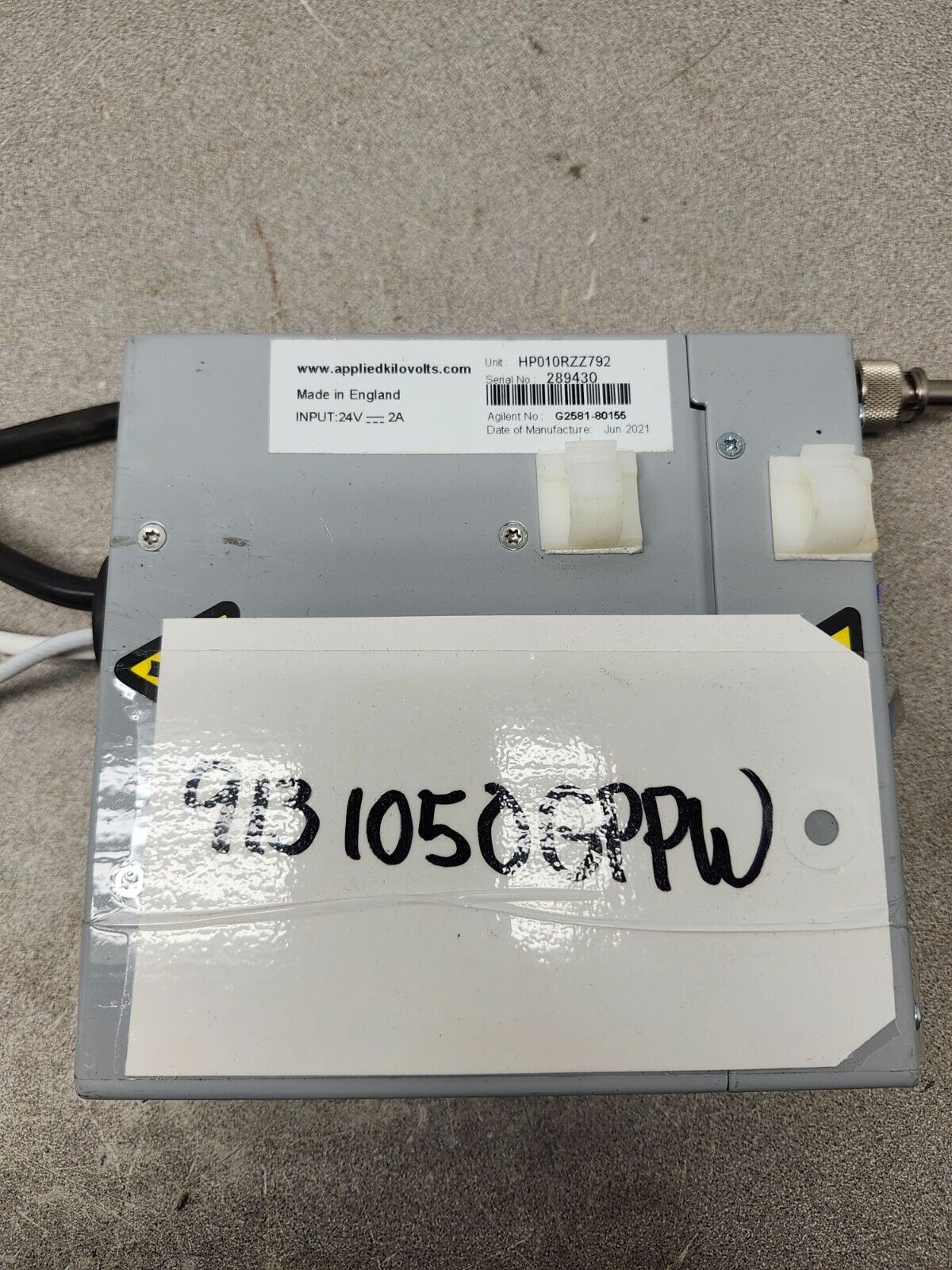 USED Applied Kilovolts  24V 1A Power Supply Mass Spectrometer,HP010RZZ792