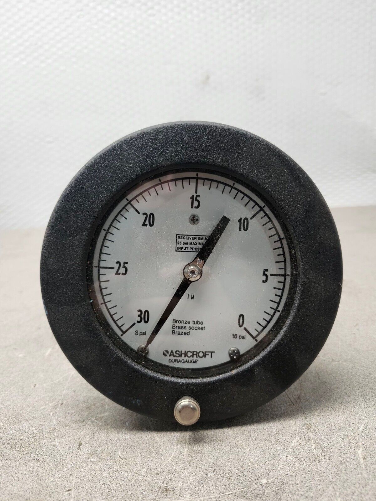 NEW NO BOX ASHCROFT DURAGAUGE RECIEVER GAUGE 30-0