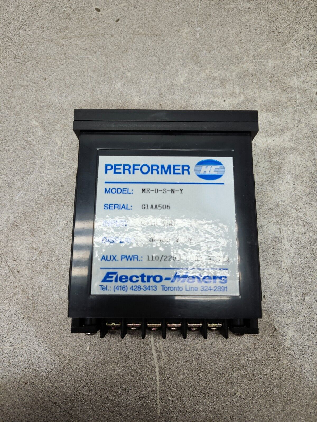 NEW IN BOX ELECTRO METERS DC RATE DIGITAL METER ME-U-S-N-Y
