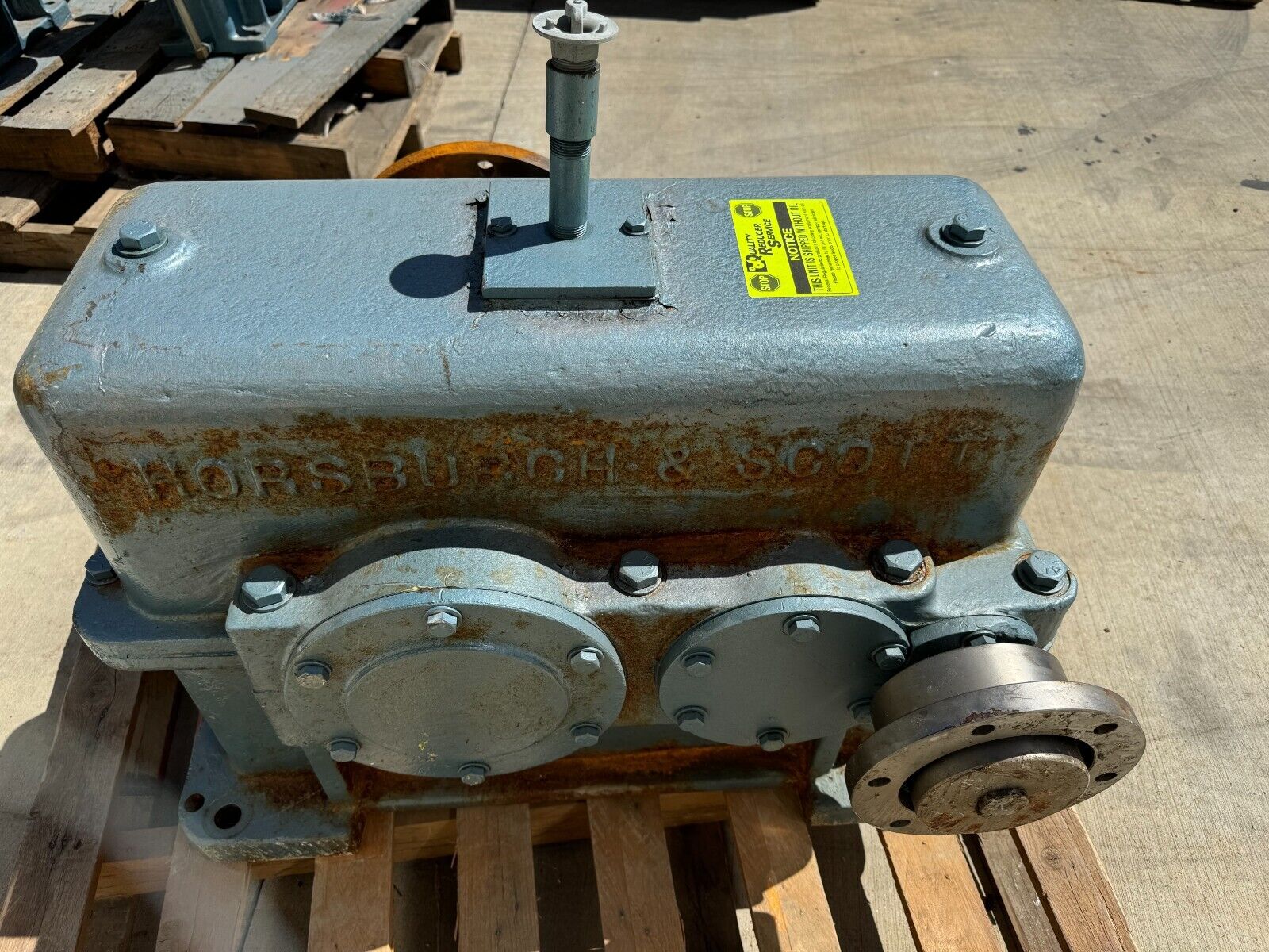 REBUILT HORSBURGH & SCOTT HELICAL SPEED REDUCER 11.24 RATIO GEAR DRIVE LD2000