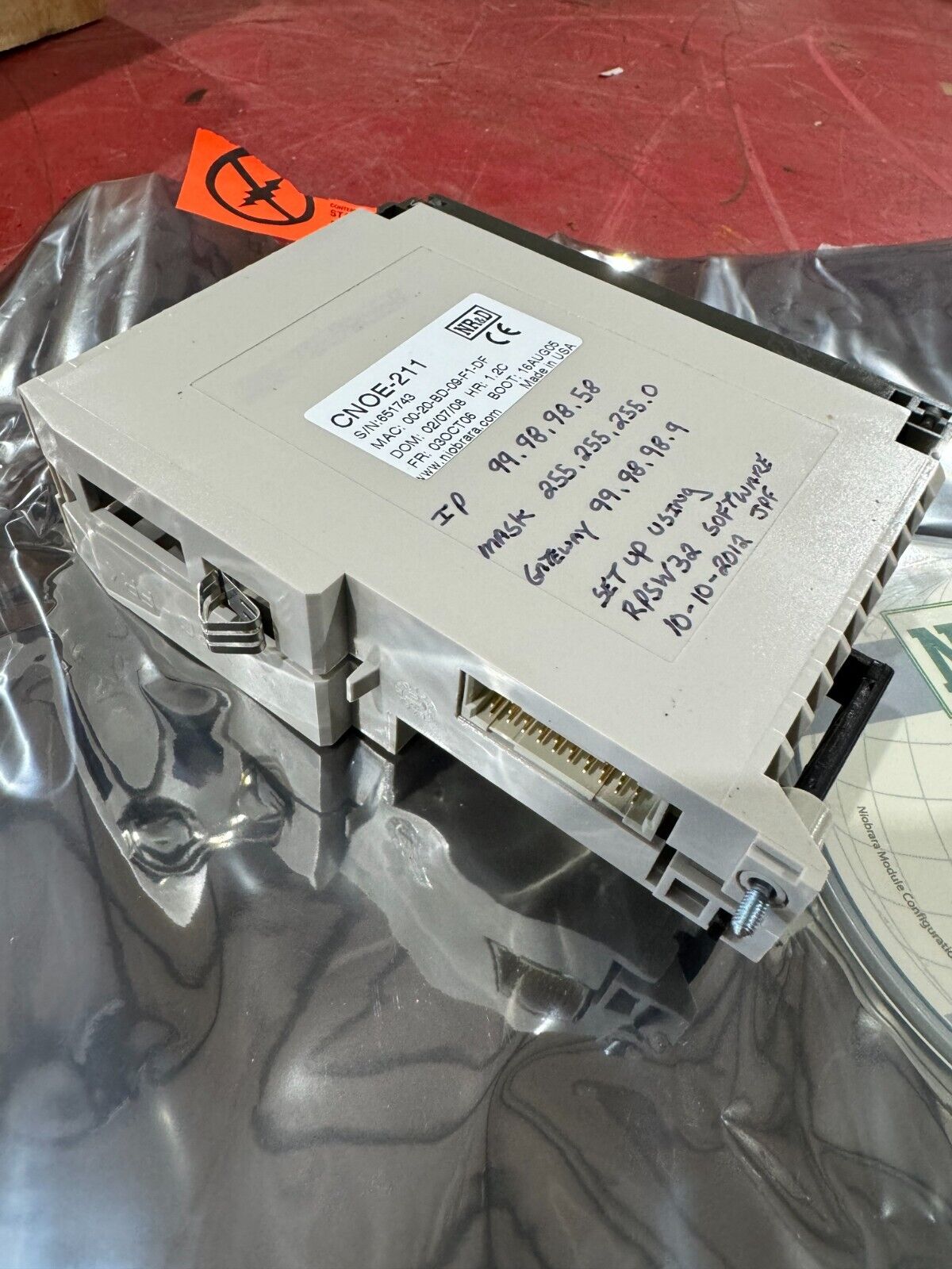 NEW SURPLUS NIOBRARA R&D ETHERNET OPTION MODULE CNOE-211