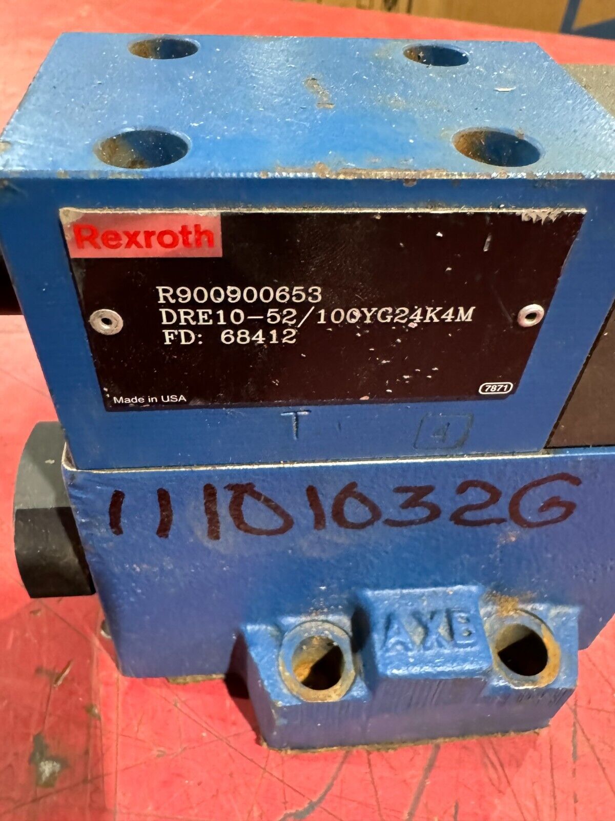 UNUSED SURPLUS REXROTH R900900653 HYDRAULIC VALVE DRE10-52/100YG24K4M