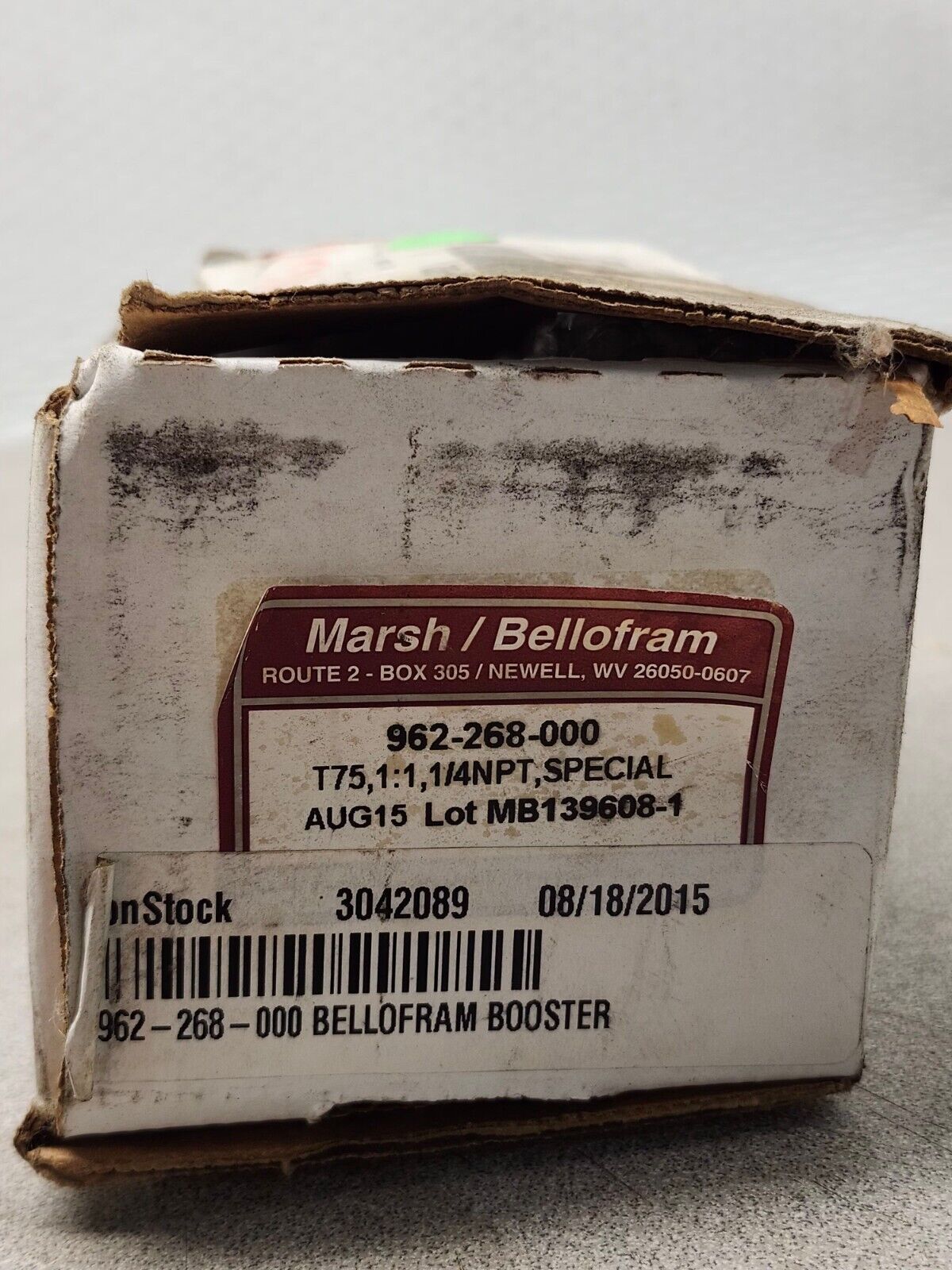 NEW IN BOX BELLOFRAM PRESSURE REGULATOR 962-268-000