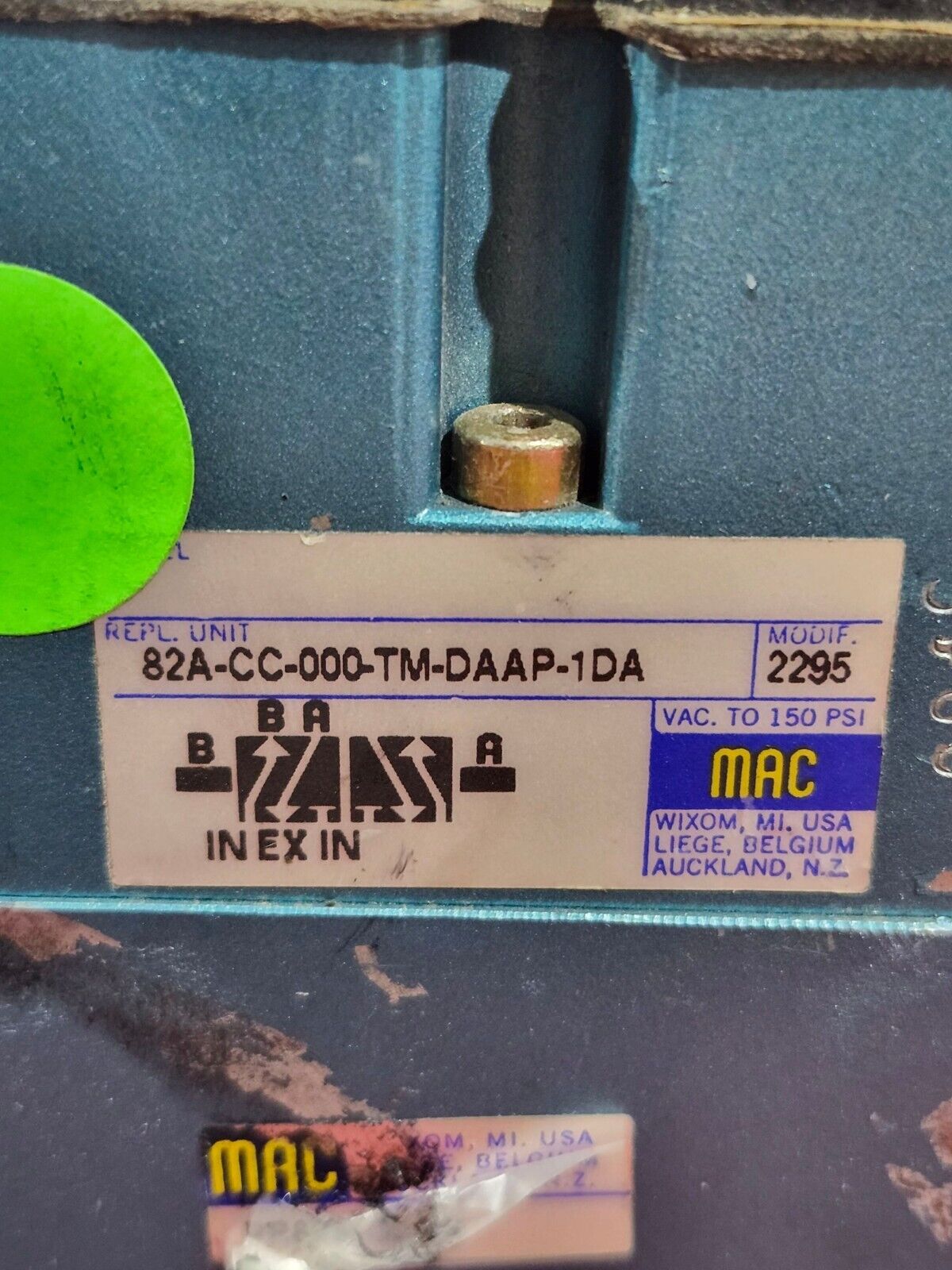 NEW NO BOX MAC SOLENOID VALVE 82A-CC-000-TM-DAAP-1DA