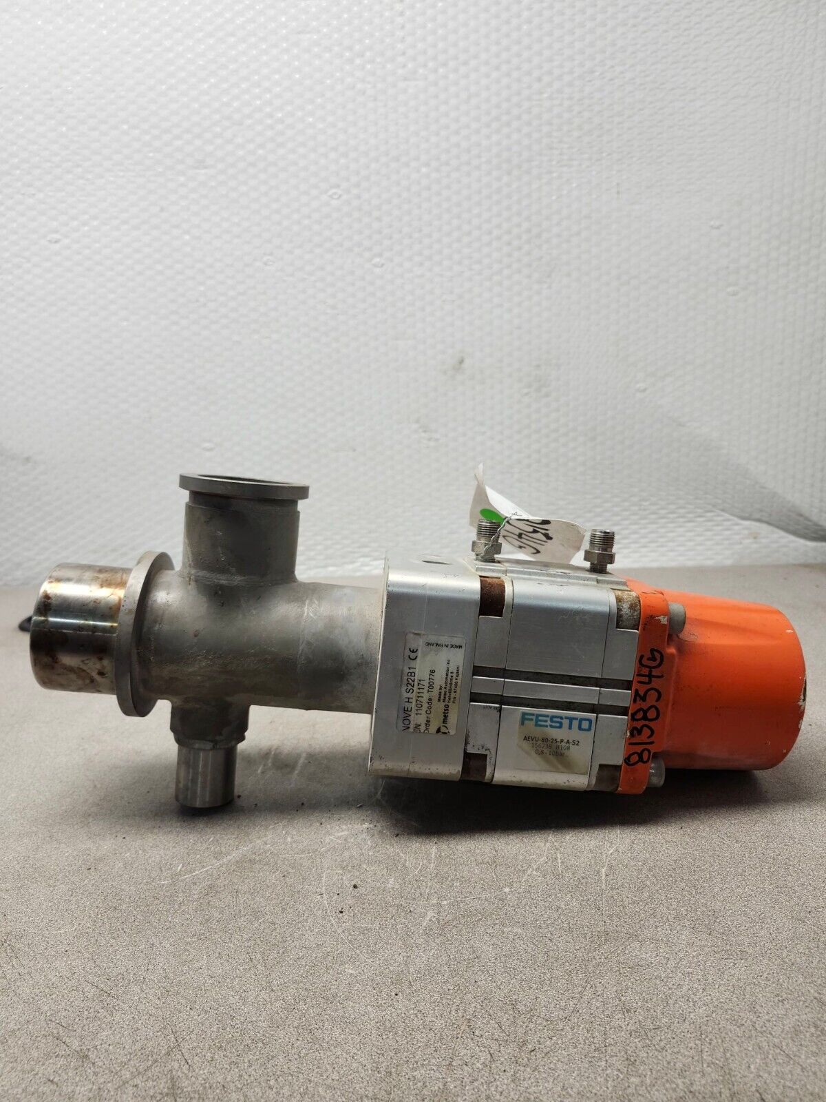 USED METSO NOVE H ASSEMBLY WITH FESTO Compact Cylinder AEVU-80-25-A-P-A