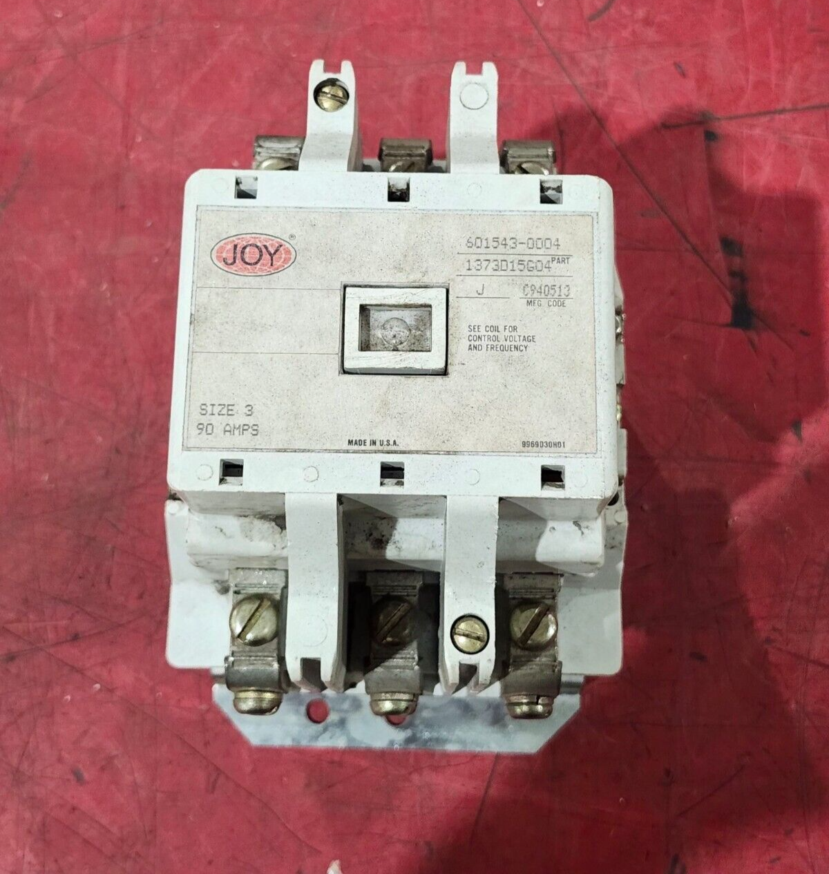 USED WESTINGHOUSE JOY SIZE 3 CONTACTOR 110V. COIL 1373D15G04