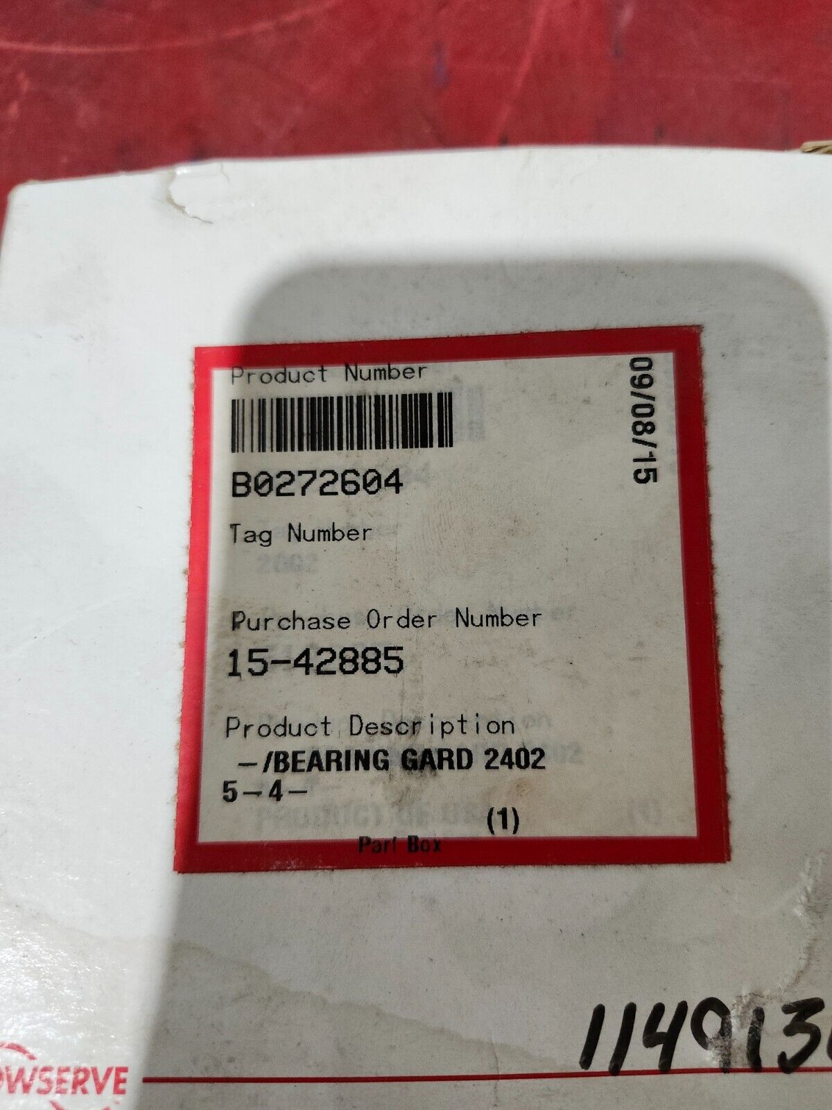 NEW IN BOX FLOWSERVE BEARING GARD 2402-5-4 B0272604