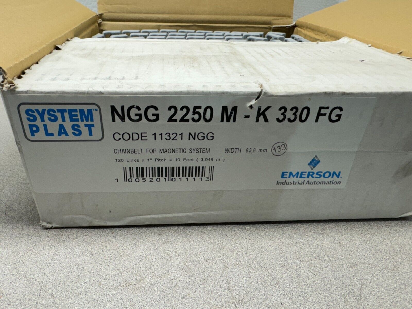 NEW System Plast NGG2250M-K330FG Conveyor Chain 10ft. for Magnetic System 1"