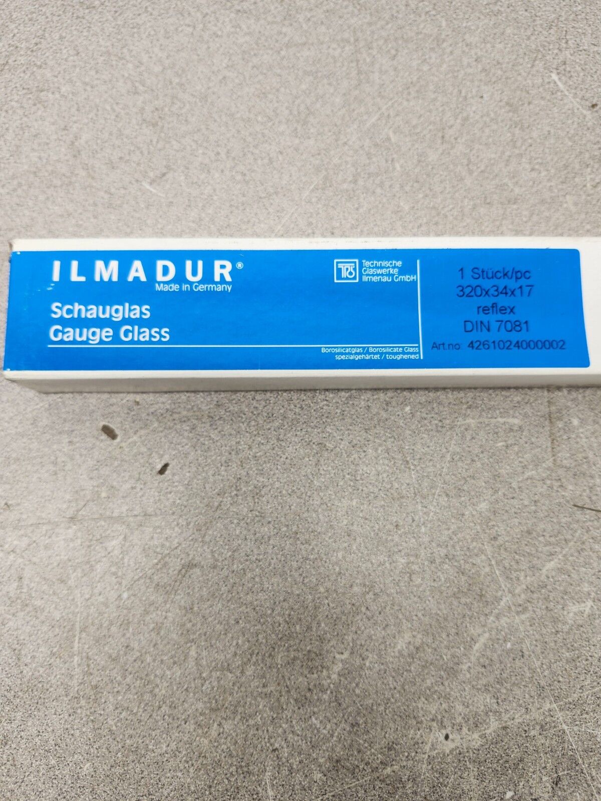 NEW IN BOX LOT OF 10 Ilmadur Schauglas/Gauge Glass 461024000002