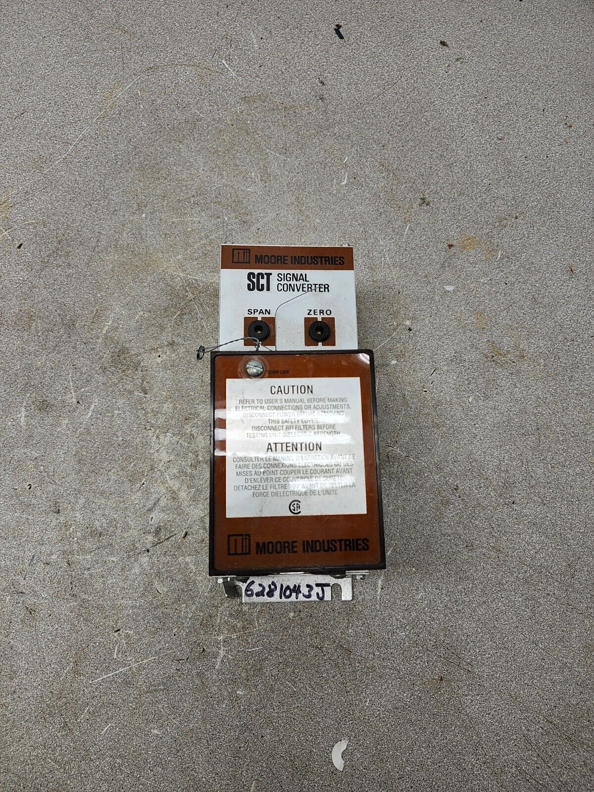 USED Moore Millivolt Transmitter SC/0-1MA/4-20MA/117AC